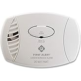 First Alert Carbon Monoxide Detector, Plug-In Alarm with Test & Silence Button, CO600, White, 1-Pack