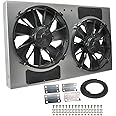 Derale Performance 16838 Gray/Black High Output Dual Radiator Fan