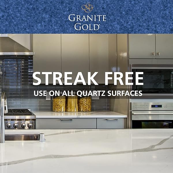 GRANITE GOLD QUARTZ CLEANER SPRAY FOR ALL QUARTZ COUNTERTOP SURFACES, 24 FLUID OUNCES