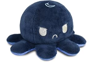 TeeTurtle - The Original Reversible Octopus Plushie - Day + Night - Cute Sensory Fidget Stuffed Animals That Show Your Mood