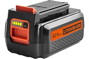 ARyee 40V 3.0Ah Replacement Battery for Black and Decker LBX2040 LBXR36 Compatible with 40 Volt String Trimmer, Hedge Trimmer