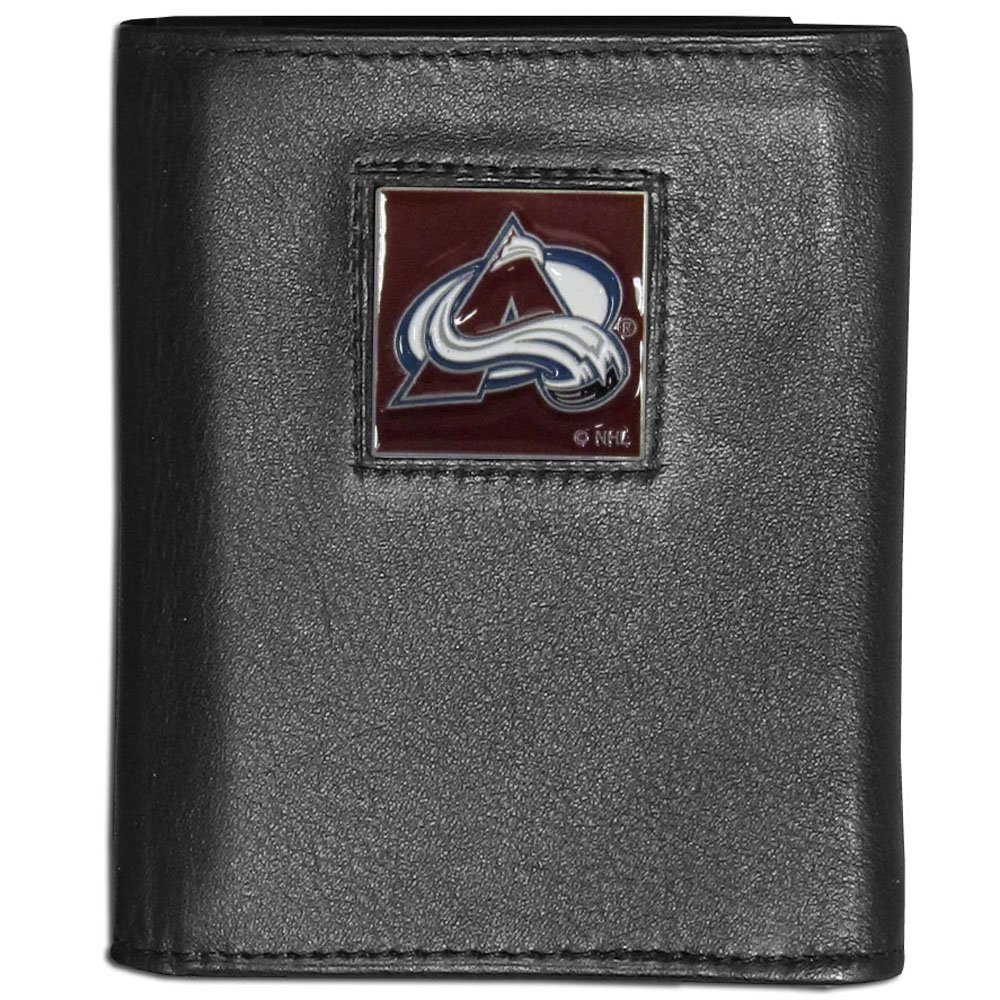 Siskiyou Unisex-Adult NHL Colorado Avalanche Genuine Leather Tri-Fold Wallet Multicoloured