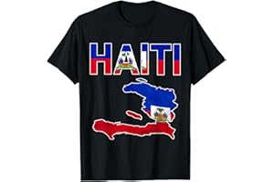 HAITIAN FLAG DAY HAITI CLOTHING CO. Happy Haitian Flag Day Cool Haiti Flag Map Haitian Pride T-Shirt