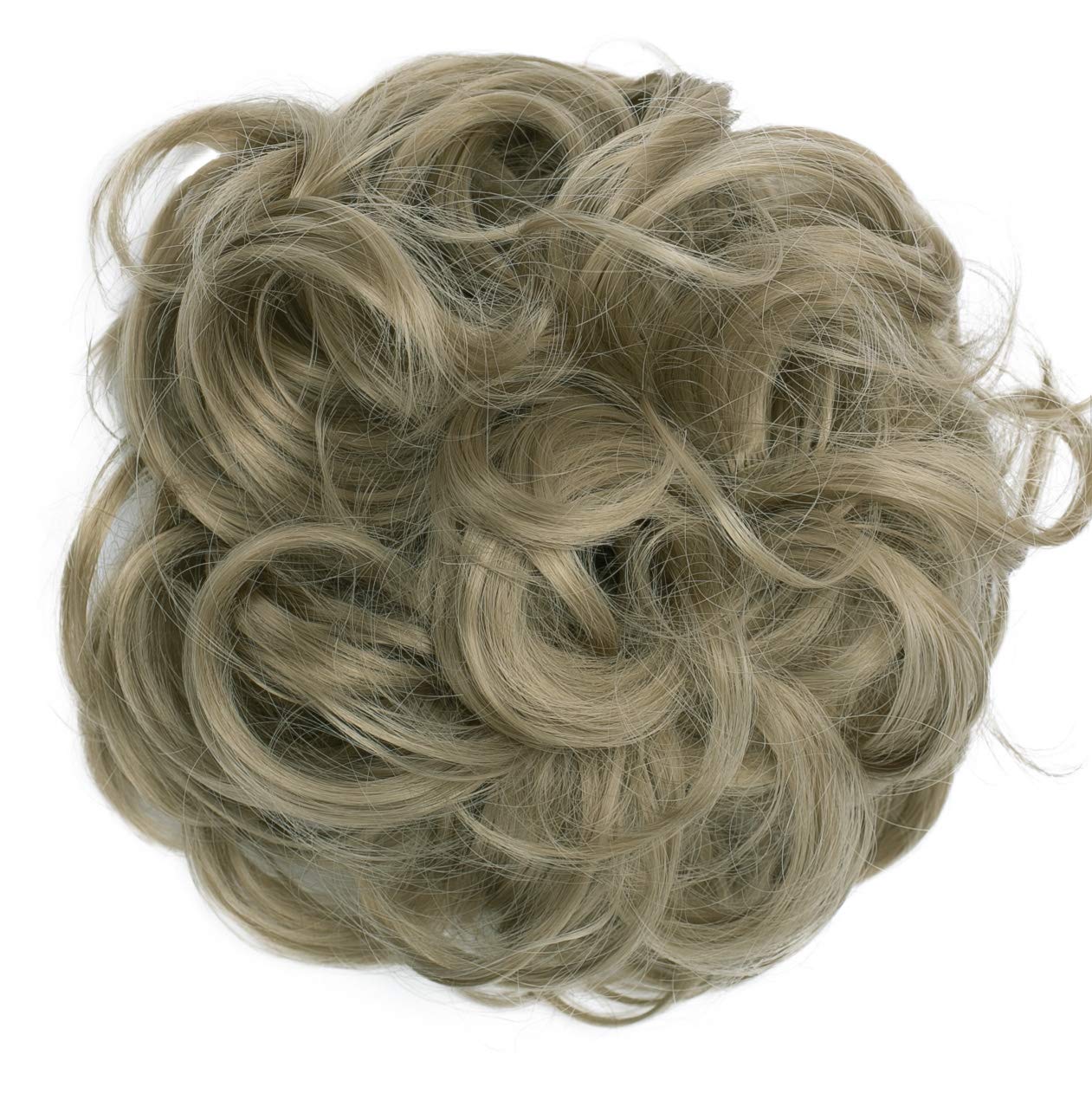 CAISHA Large Hairpiece Scrunchy Instant Updo Curly Messy Bun Natural Blonde G14E — image 1