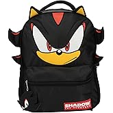 AI ACCESSORY INNOVATIONS Sonic The Hedgehog Backpack for Boys & Girls, Shadow 16 Inch Schoolbag with 3D Features, Durable School Bag for Kids