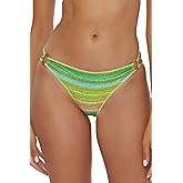 BECCA Women's Rainbow Sunset Hipster Bikini Bottom, Cheeky Coverage, Swimwear Separates