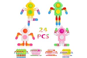 SoulLife 24 Pack Pop Fidget Spinners Bulk, Deformable Astronaut Key Chain Fidget Toys Bulk, Stocking Stuffers Birthday Gifts Party Favors for Kids, Student Gifts Classroom Prizes