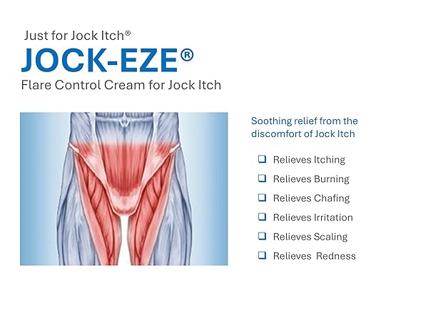 JOCKEZE FLARE CONTROL CREAM (0.5OZ) JUST FOR JOCK ITCH