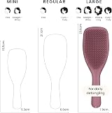Tangle Teezer Large Ultimate Detangler Hairbrush Pink Velvet - Wet & Dry Hair view 3