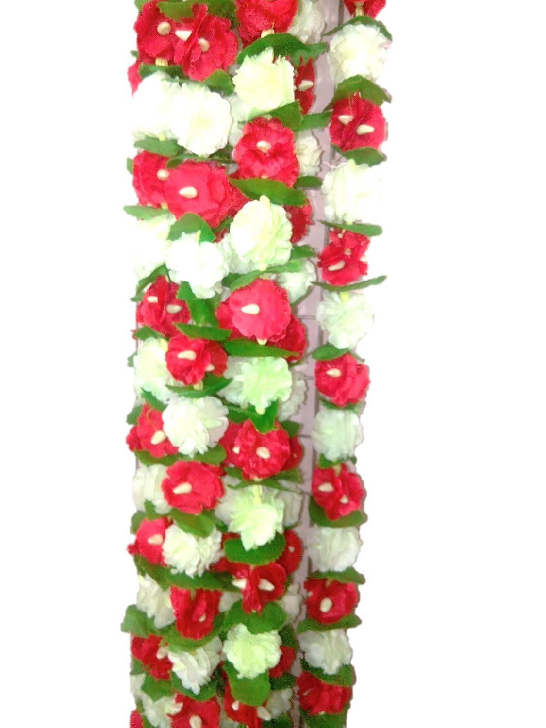 Buy Aarna Craft Ganpati Decoration Red White Flower Strips