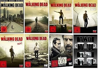 The Walking Dead Staffel 1-7 (1+2+3+4+5+6+7) [DVD Set] + The Walking Dead Kaffeetasse