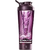 VOLTRX Premium Electric Protein Shaker Bottle, Made with Tritan - BPA Free - 24 oz Vortex Portable Mixer Cup/USB C Rechargeable Shaker Cups for Protein Shakes