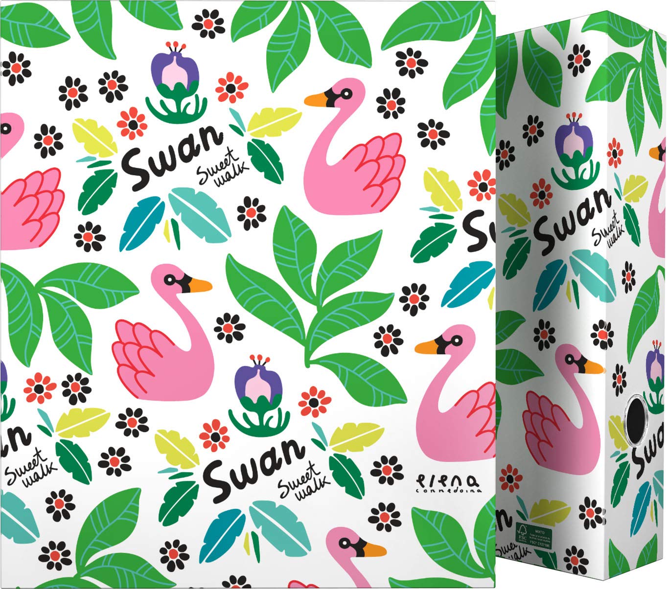 Grafoplás 88171931 Elena Corredoira Collection 4 Rings Mixed 40 mm Swans A4 — image 1