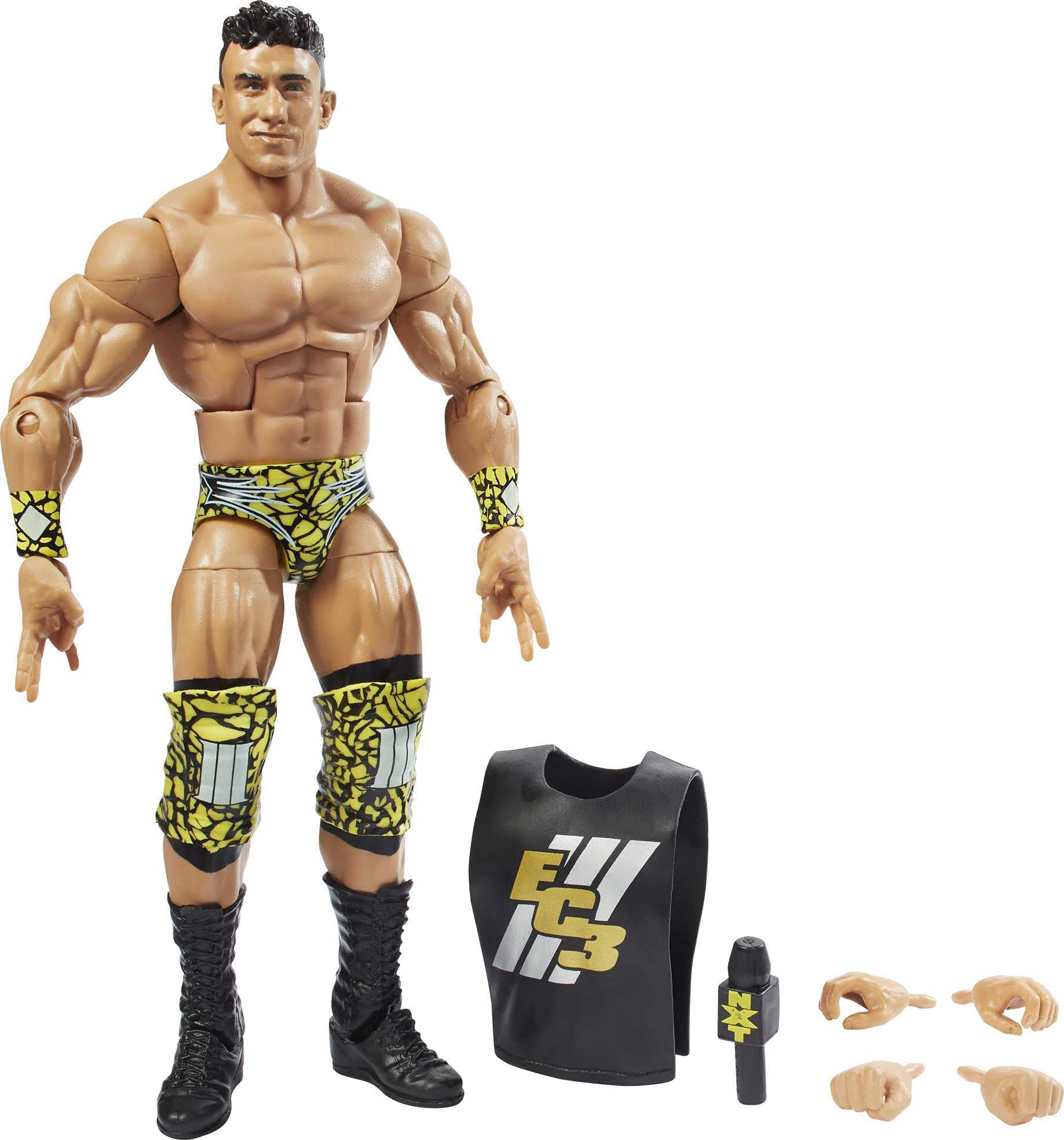 WWE MATTEL GCL58 WWE Elite Collection EC3 Deluxe Action Figure with Realistic Facial Detailing, Iconic Ring Gear & Accessories, Multicoloured