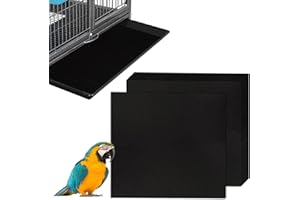 TABABAO Bird Cage Liners, Disposable Bird Cage Liners, 30pcs Large Precut Large Cage Liner for Parrot Parakeet Conure Cockatiel Cages, Water Absorbent Bird Cage Liners Pad, 16 x 20 inch