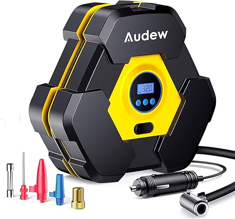 Amazon Audew ポータブルエアコンプレッサー タイヤ空気入れ ゲージ付き 自動デジタルエアポンプ 車のタイヤ用 予備ledライト付き Dc 12v 150 Psiタイヤポンプ 車 自転車 バイク バスケットボール プールおもちゃ カータイヤ ホイール 車 バイク Amazon Audew ポータブルエアコンプレッサー タイヤ空気入れ ゲージ付き 自動デジタルエアポンプ 車のタイヤ用 予備ledライト付き Dc 12v 150 Psiタイヤポンプ 車 自転車 バイク バスケットボール プールおもちゃ カータイヤ ホイール 車 バイク