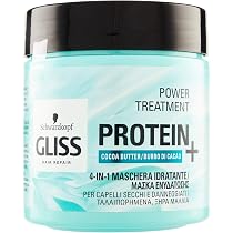 Amazon.com: Schwarzkopf Gliss 4-in-1 Mask protein and cocoa butter ...