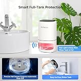 DR. PREPARE 1000ml Dehumidifier for Home Bedroom Ultra-Quiet Auto Off Timer view 4