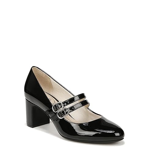 LifeStride Womens True Block Heel Mary Jane Dress Shoe Black 11 W