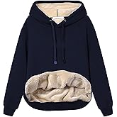Yeokou Women's Winter Hoodies Pullover Sherpa Fleece Warm Heavyweight Sweatshirt