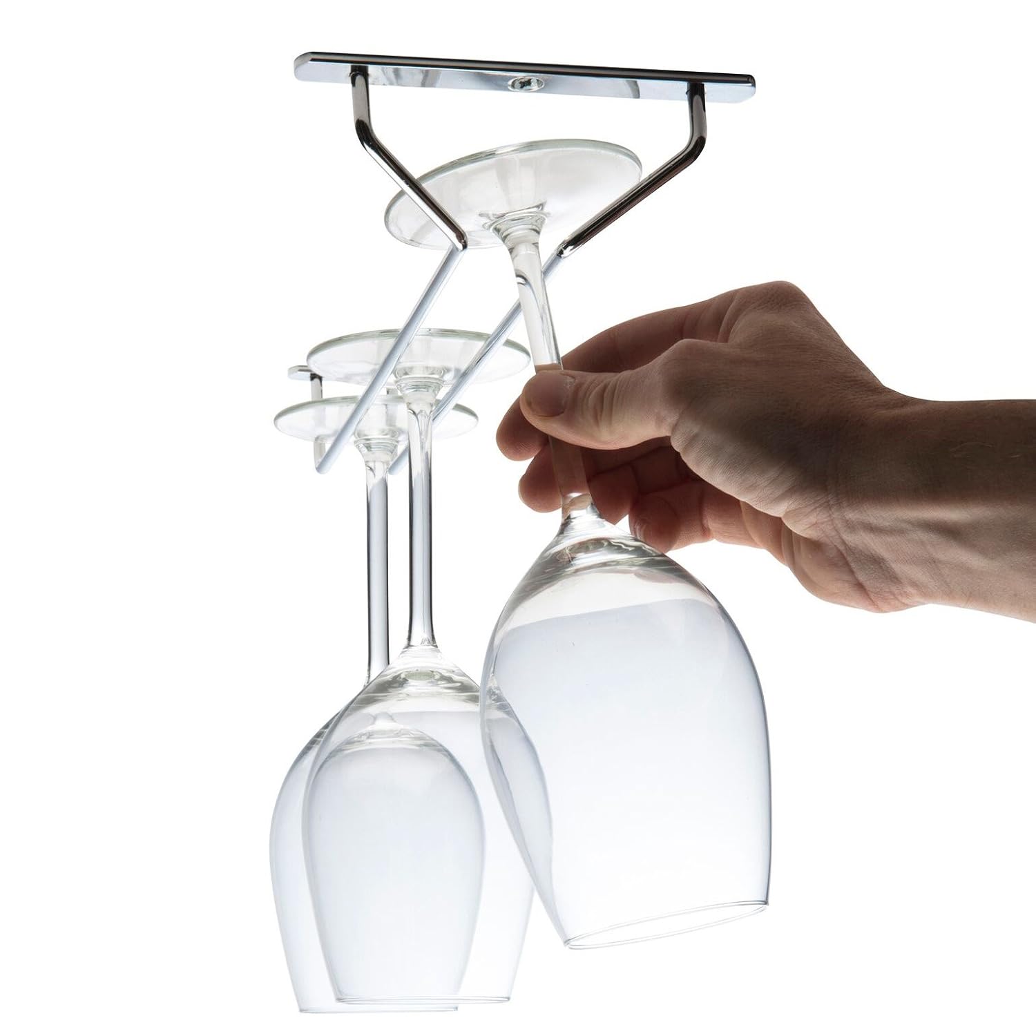Hanging Racks holds any type of Stemware Glassware Wine Glasses and
