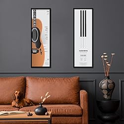 DOAI ART 12x36 Poster Frame 2 Pack, Black 12 x 36