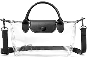 BOSTANTEN Clear Bag for Stadium Approved Small Crossbody Purse Handbags for Concerts Sports Events