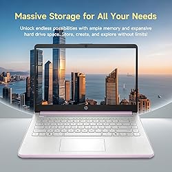 HP 14 Student-Laptop Back to School, Quad-Core