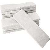 Jusmioke 20 Pcs White Thin Brick Veneers, 2.4in x 7.9in 3D Faux Wall Brick for Kitchen Backsplash, Fireplace, Living Room, Interior and Exterior Decoration (3.5 sq.ft)