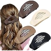 4 PCS Flat Hair Clips for Women French Hair Claw Clips Large Duckbill Hair Clips for Women Thick Thin Hair