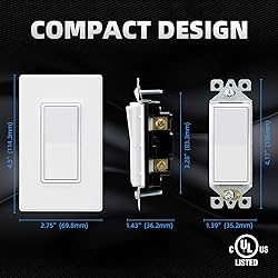 ELEGRP Matte White Single Pole Decorator Light