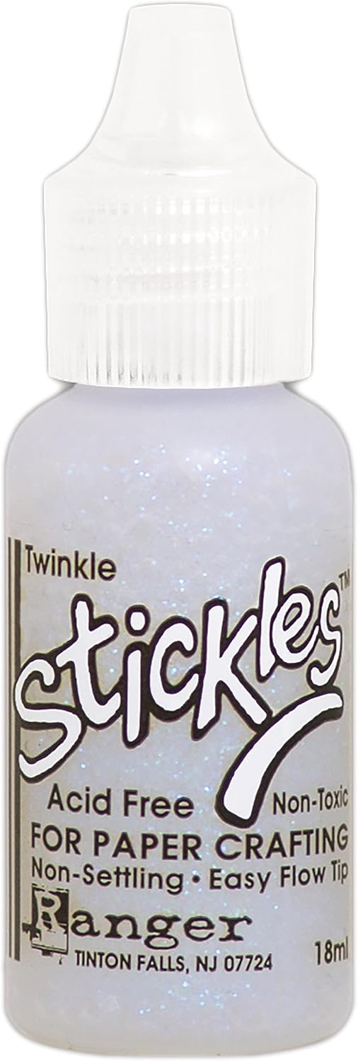 Ranger SGG59776 Twinkle Stickles Glitter Glue, Synthetic Material, White, 2.5 x 2.5 x 7.5 cm