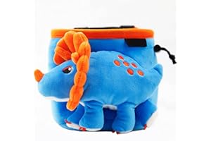 YY VERTICAL YYVertical | Chalkbag Dinosaur for Rock Climbing (Blue Triceratop)