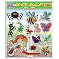 Bugs & Insects Gel Window Clings for Kids - Window Stickers for Toddlers, Gel Clings Window Decals Kids Jelly Butterfly Bees 