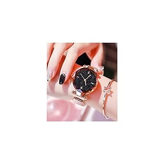 Magnetic Strap Styish Luxury Analog Watch for Women and Girls