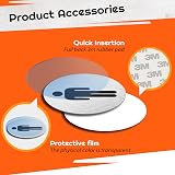 AIFIZO Brushed Aluminium Toilet Sign Set of 2 Self Adhesive 75mm Men Women view 3