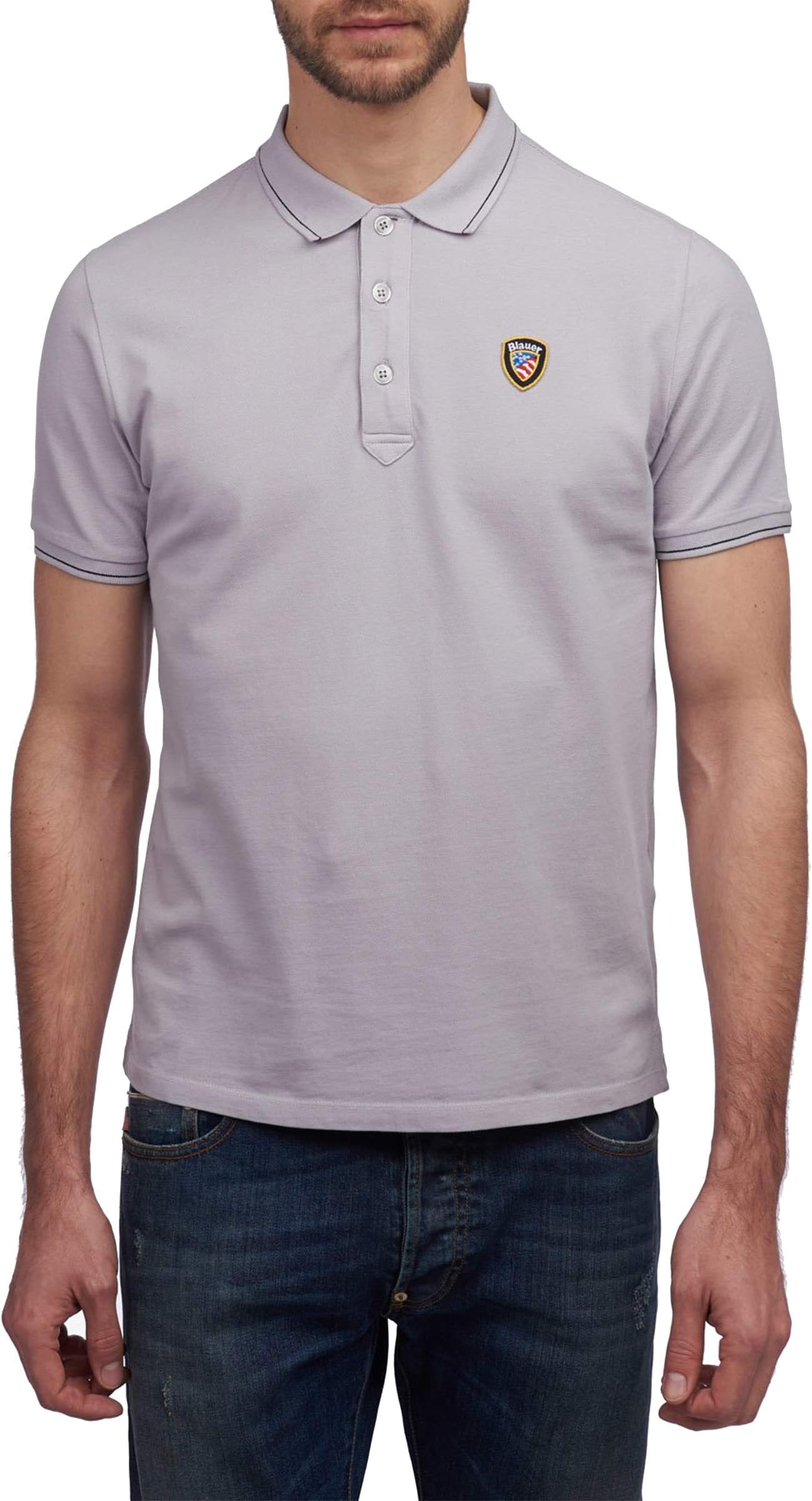 Blauer Man's Polo Grey Pearl
