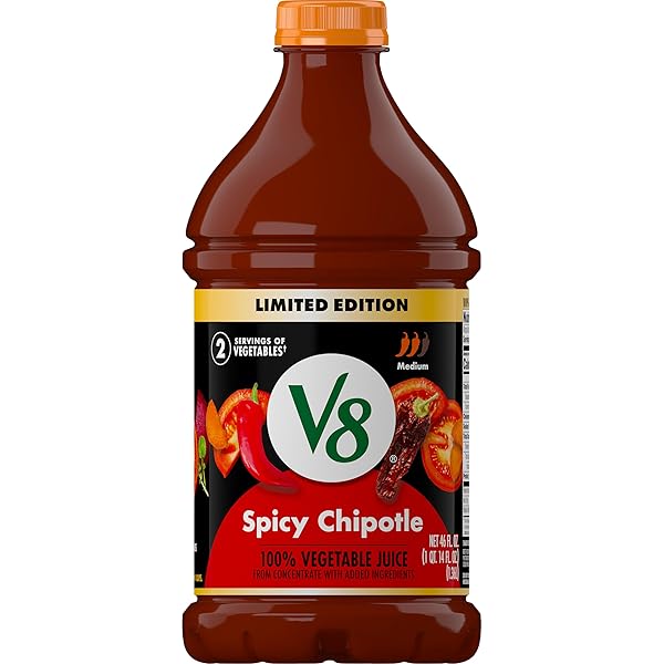 V8 SPICY CHIPOTLE 100% VEGETABLE JUICE, 46 FL...