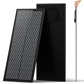 ECO-WORTHY 100W Ultra Slim Solar Panel (4.7lb) 18BB N-Type 25% Efficiency | IP68 waterproof, ideal for RVs, camping &amp; battery backup. Lightweight &amp; compact design. Installation kit included.