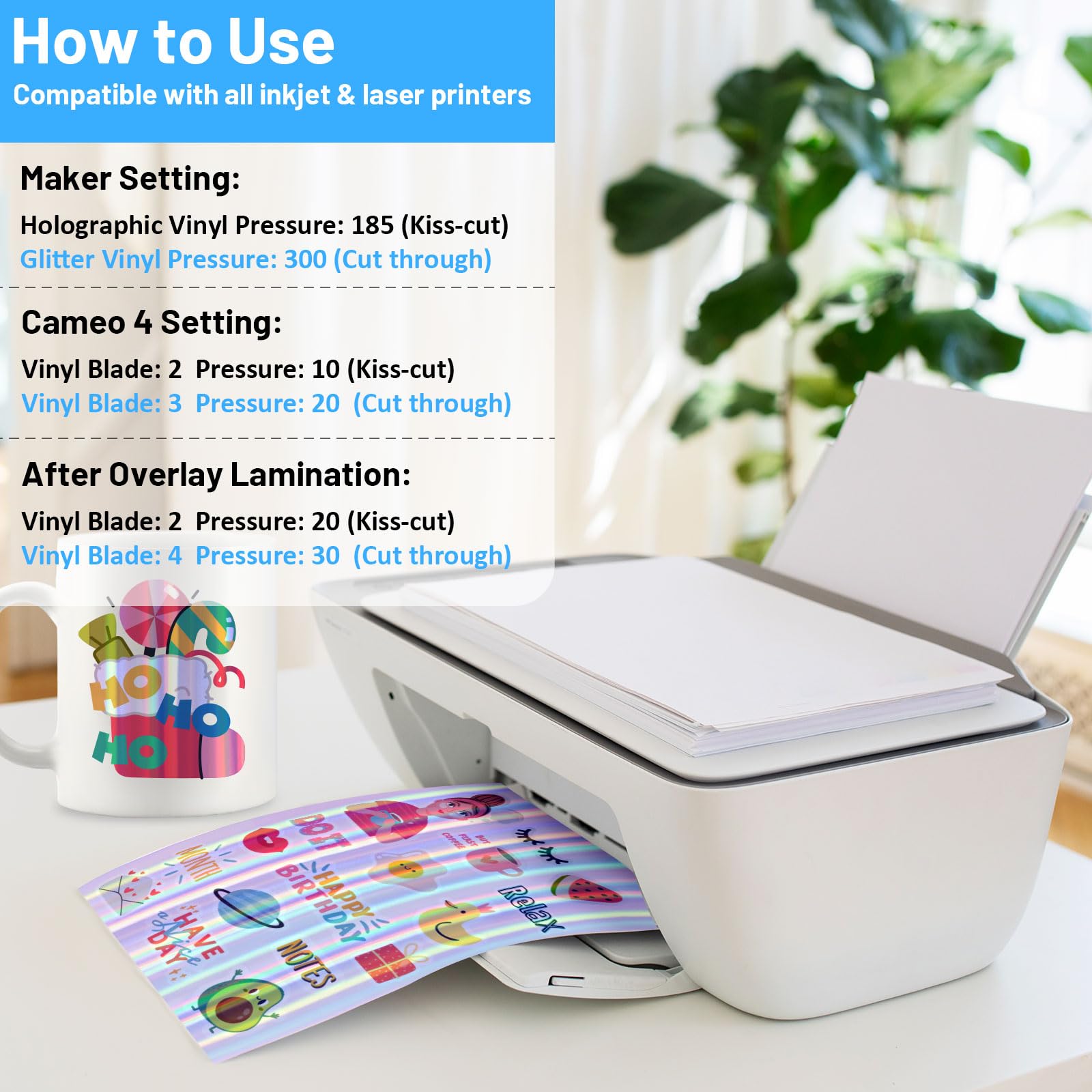 TECKWRAP Printable Vinyl Sticker Paper for Inkjet