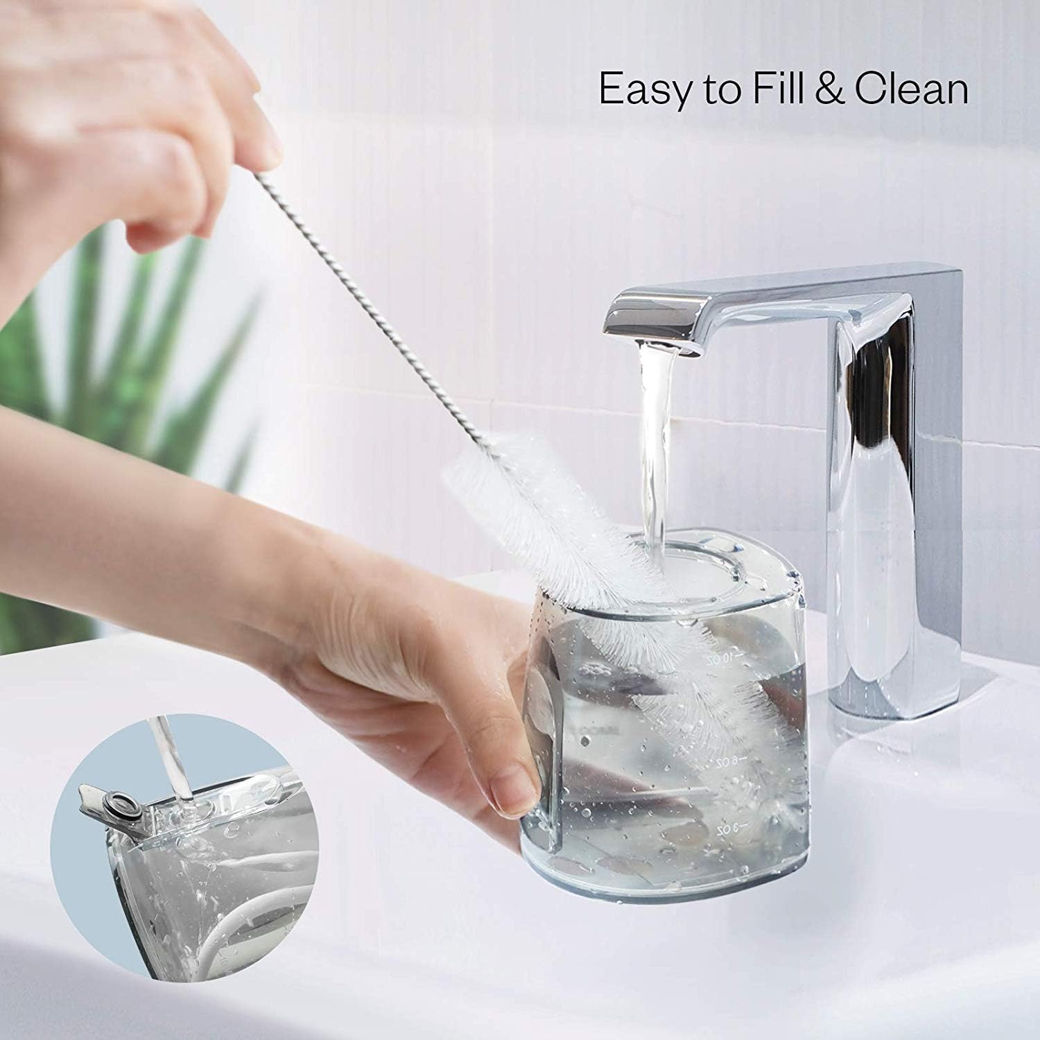 Water Flosser Cordless for Teeth, Anjou 300ML Professional Dental Oral Irrigator, Portable and Rechargeable IPX7 Waterproof Powerful Battery Life Teeth Cleaner for Home Travel, Braces and Bridges Care: Health & Personal Care