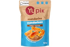 Yupik Dried Mandarin Wedges, 142 g, Kosher, Tangerine Wedges, Orange Dried Fruits, Tangy & Chewy Snacks