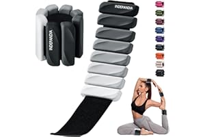 INDEPANDIA Adjustable Ankle & Wrist Weights for Women & Men, Set of 2 (1lb / 2lb Each), Silicone Weighted Bangles for Arm, Leg, Walking, Fitness, Yoga, Pilates Workout 24055