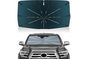 Autorder Windshield Sun Shade Umbrella for 2016-2026 Toyota Tacoma Accessories,Upgraded Ice Crystal Material,Easy Setup Umbrella Sunshade for Car Windshield,100% Sun Blocking