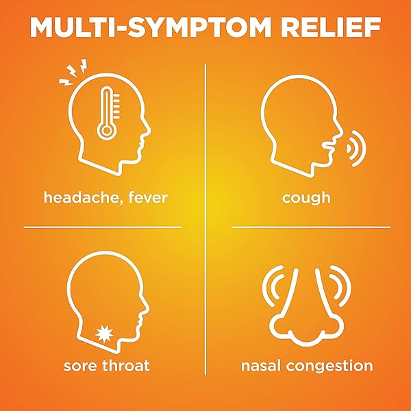 AMAZON BASIC CARE DAYTIME COLD & FLU LIQUID, ORANGE, 12 FL OZ