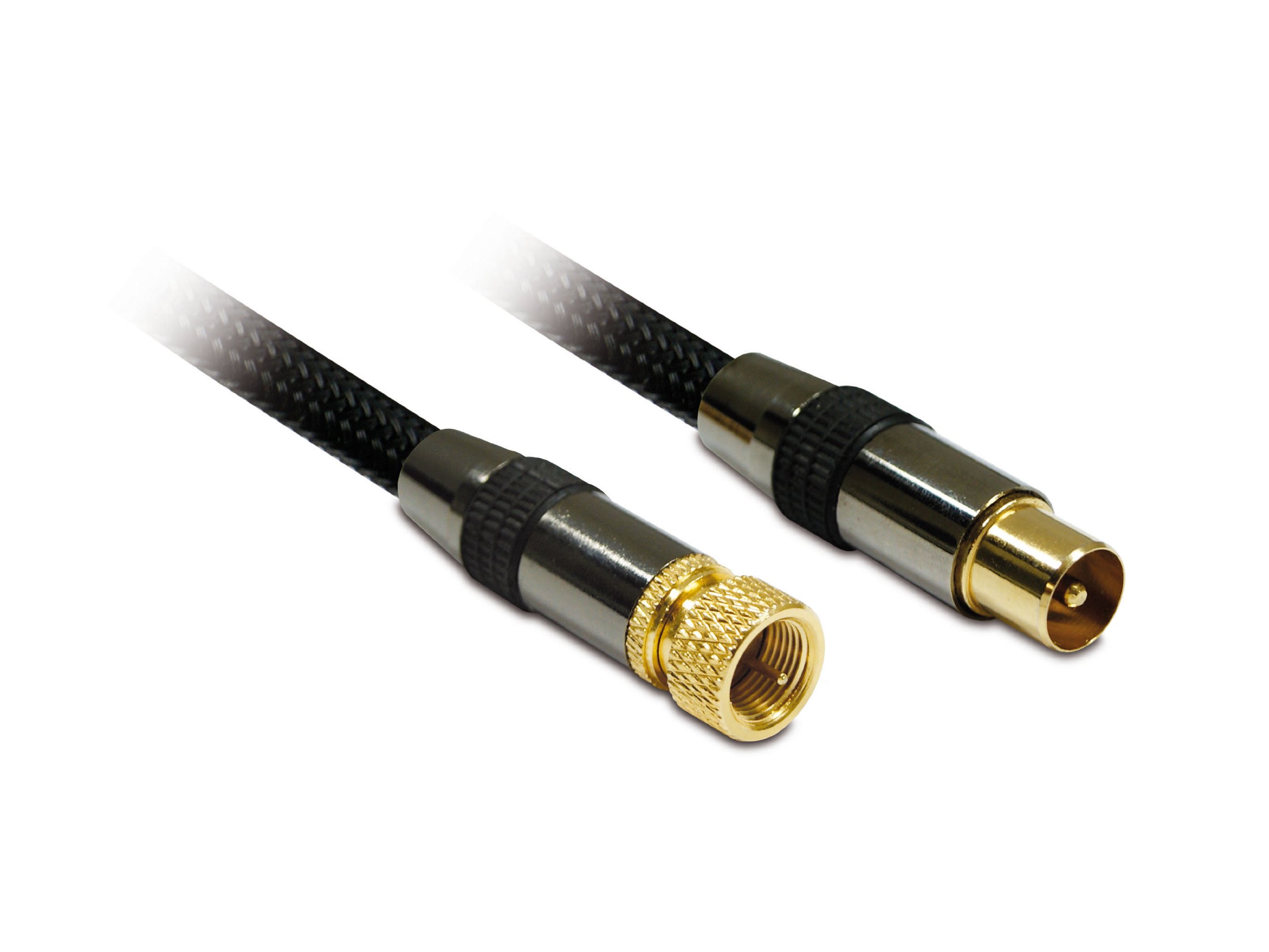 Metronic 419005 Aerial Cable - Male/Male - 1.5 m - Black