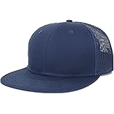 Armycrew Oversize XXL Blank Flatbill Mesh Snapback Cap