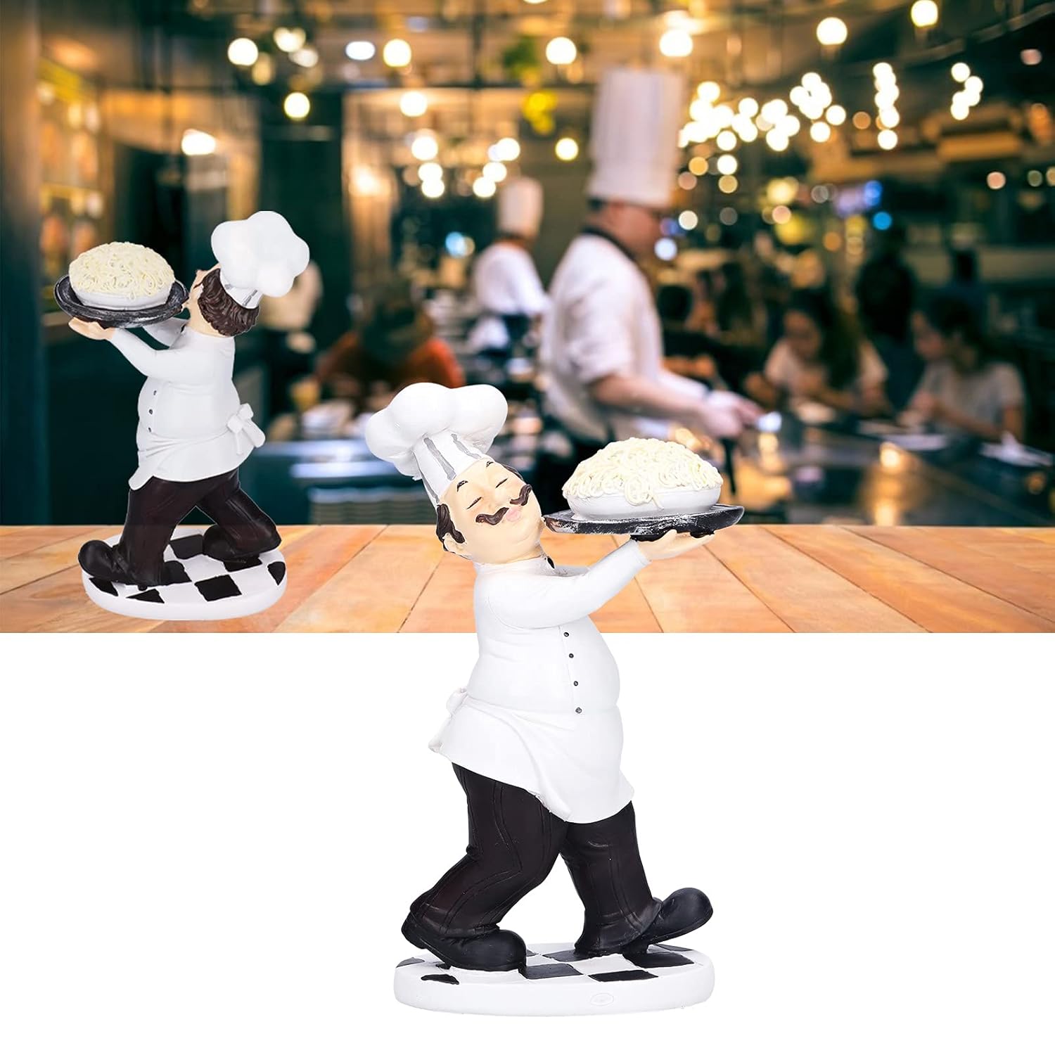 Buy Chef Collectible Statues, Kitchen Figurines Mini Chef Decoration
