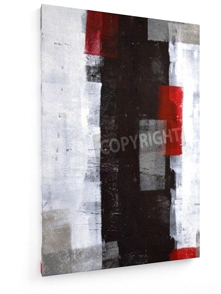 Weewado Carollynn Tice Peinture Dart Abstrait Gris Et