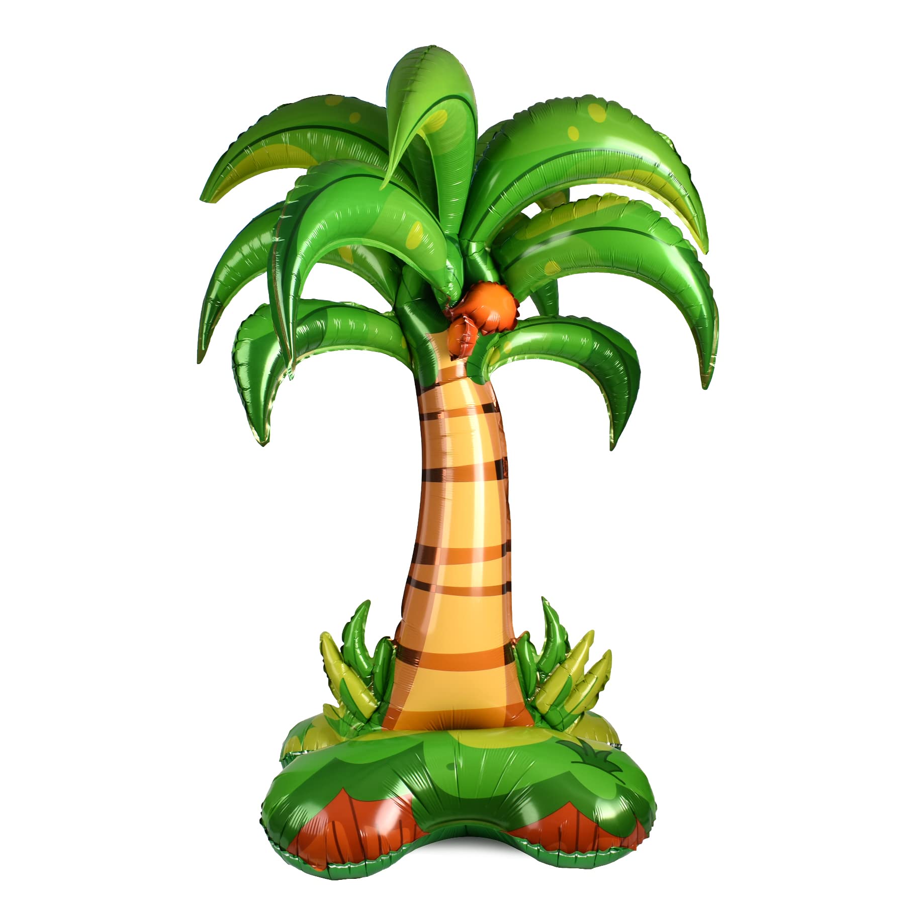 Photo 1 of VYNYJOAN 1PC Big Coconut Tree Balloon Giant Inflatable Palm Tree Hawaii Party Decoration for Birthday Wedding Baby Shower Valentine Tropical Beach Party Supplies
